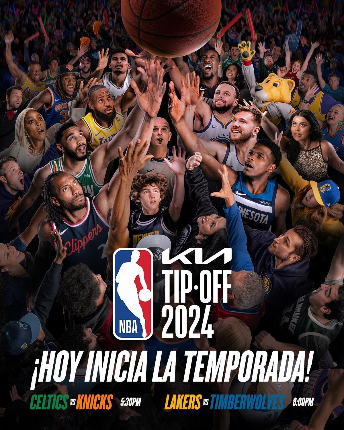 NBA常规赛揭幕战今天开启#nba季前赛# ​​​