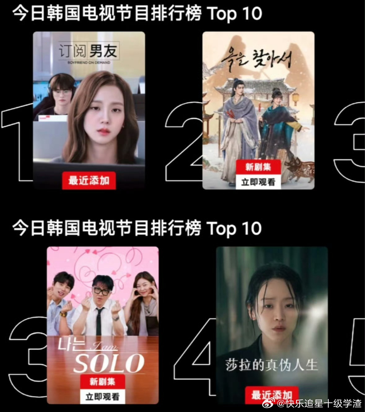 逐玉 韩国 好牛的海外数据 