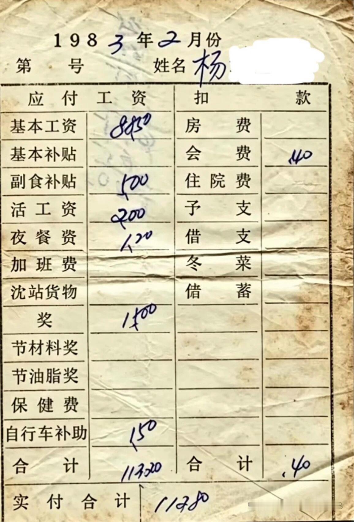还记得你1983年一个月挣多少钱吗？一个月113元，在当年也算是有钱人了吧？那个