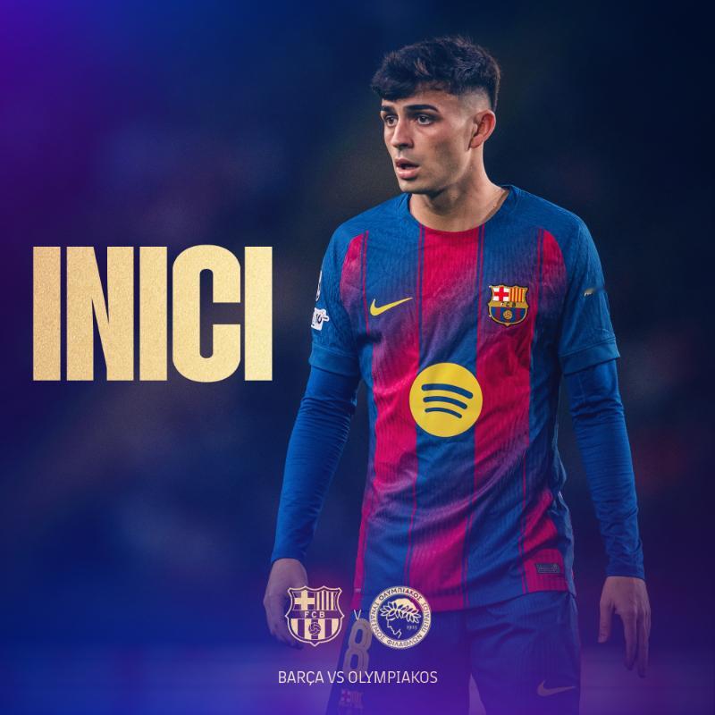 巴萨vs奥林匹亚科斯 全场比赛开始，巴萨加油！巴萨[超话] 🔴🔵 Força