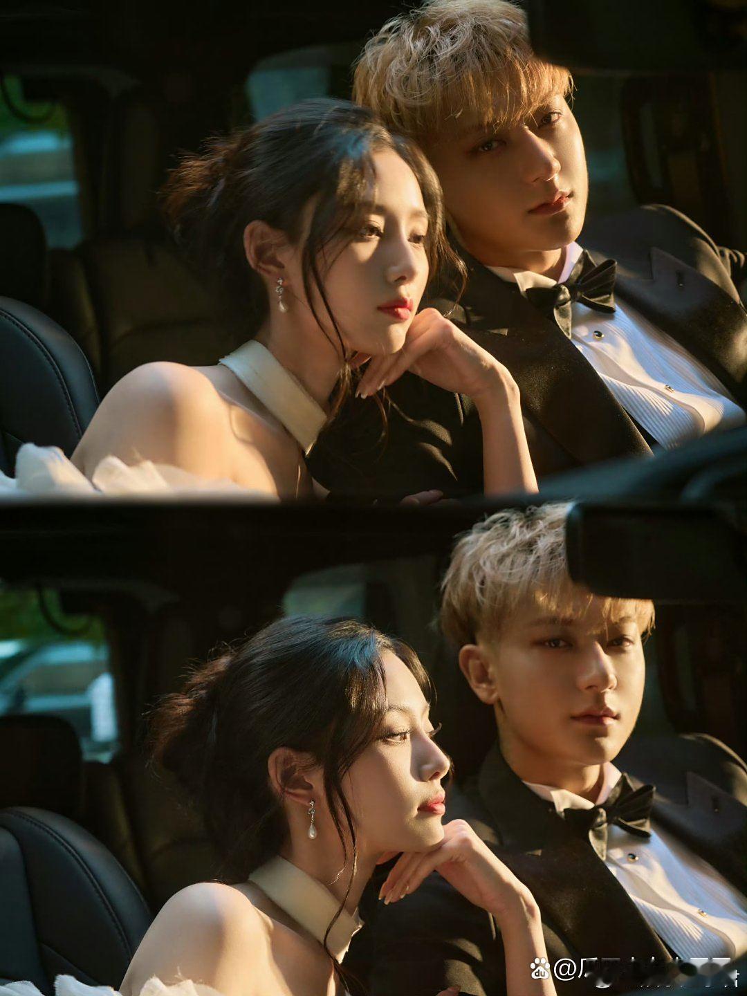 黄子韬徐艺洋接吻婚纱照黄子韬和徐艺洋的婚纱照来了👰🏻看着又浪漫又有氛围感， 