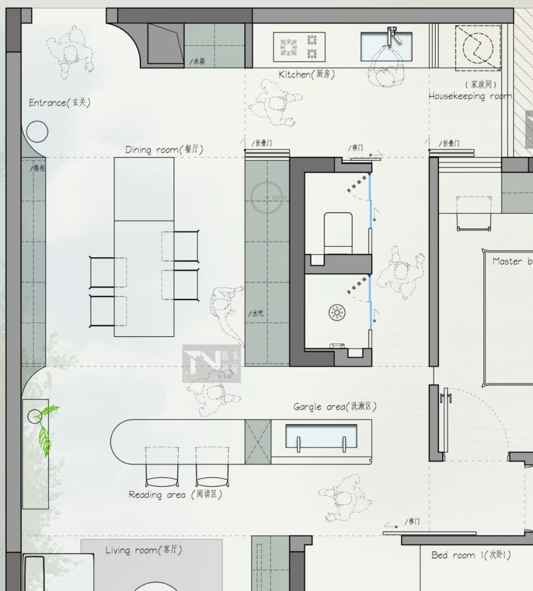 82㎡三房一卫经典户型改造方案