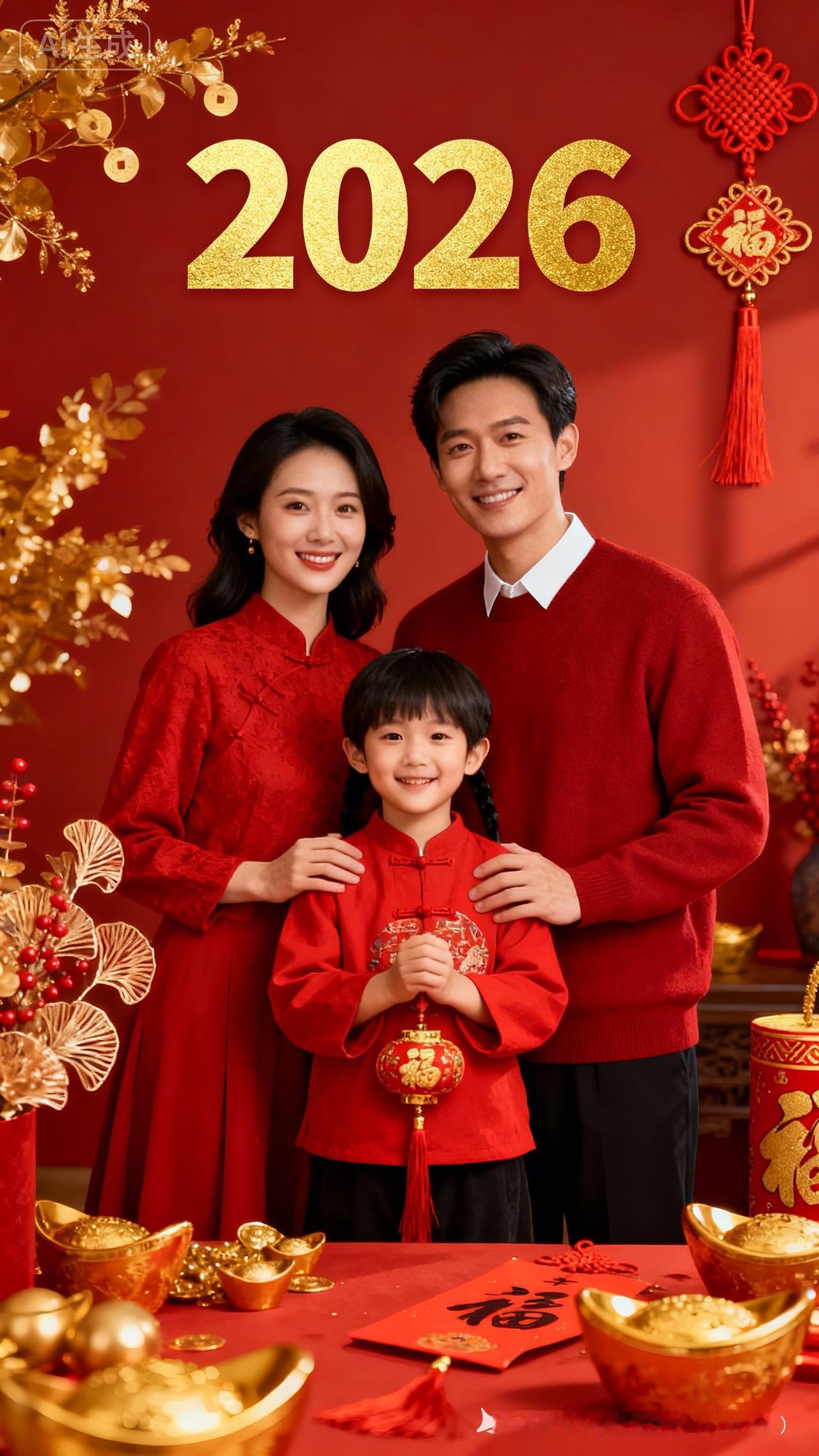 2026新年快乐，幸福一家！