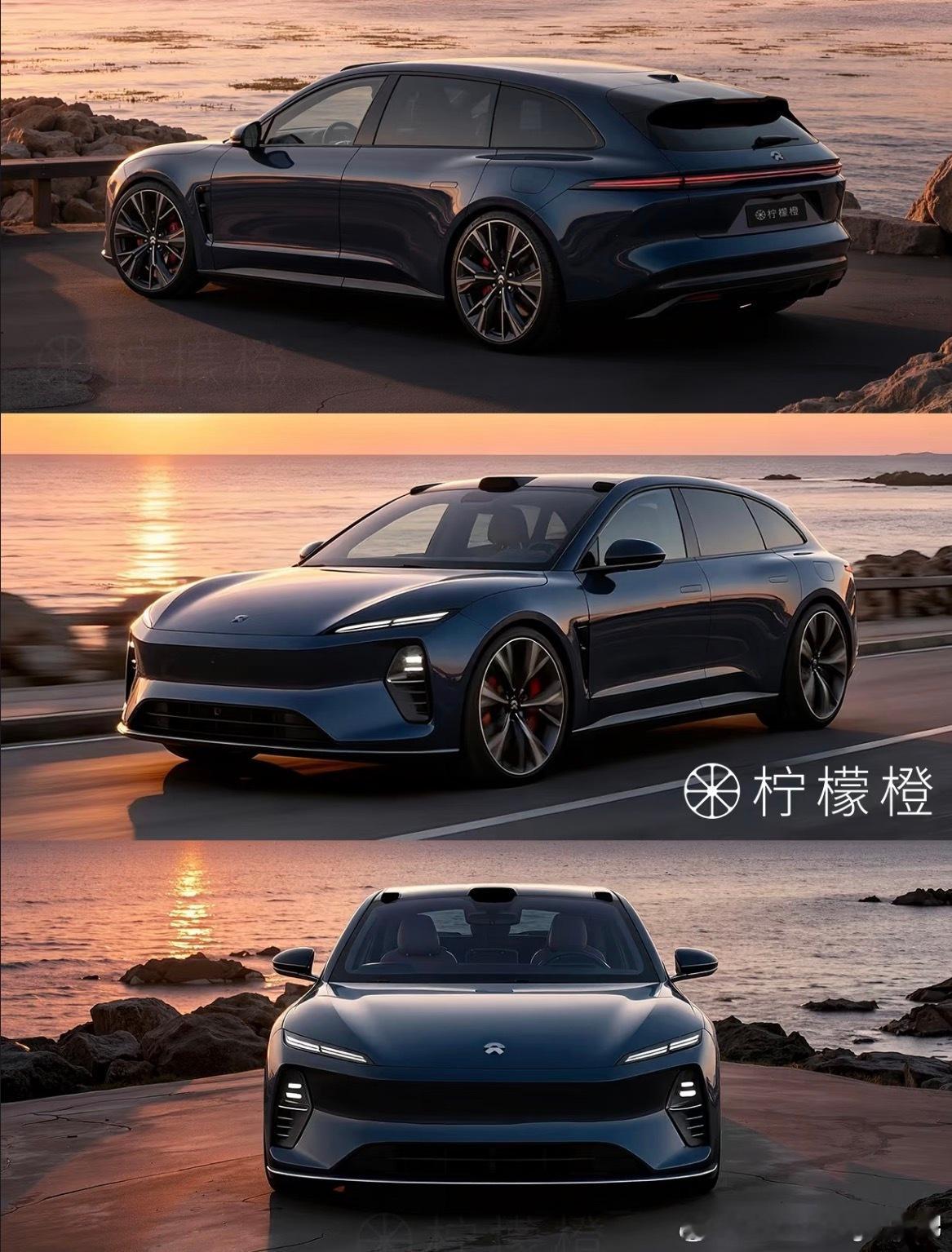 刚在路上遇到谍照车，就有同学画出假想图了，这个 ET5T 大家满意吗？ 