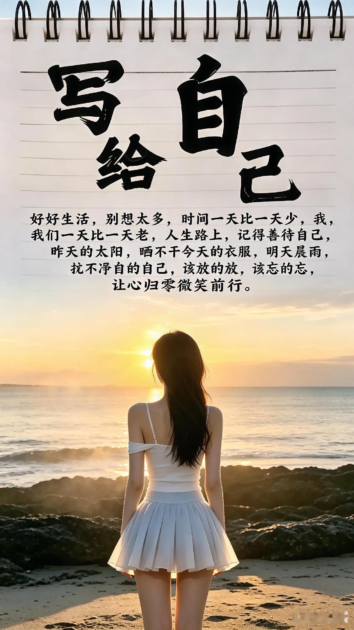 人生几十年，弹指一挥间，放宽心态，好好的过好每一天，过一天少一天哦，好好爱自己吧