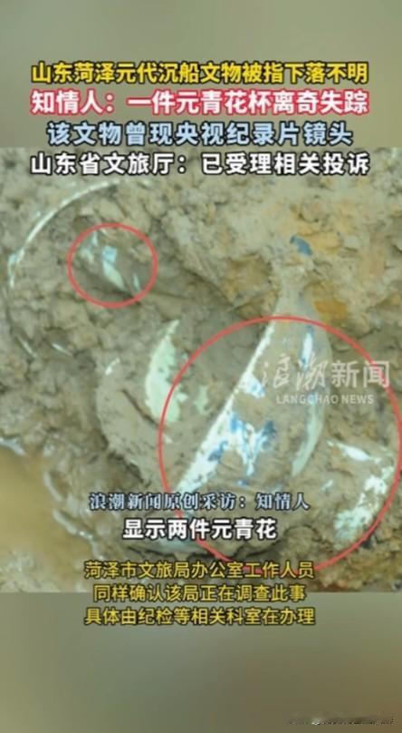 建议属地相关部门深入调查追回文物，如有涉嫌违纪违法依法依规严肃处理追究公布社会。