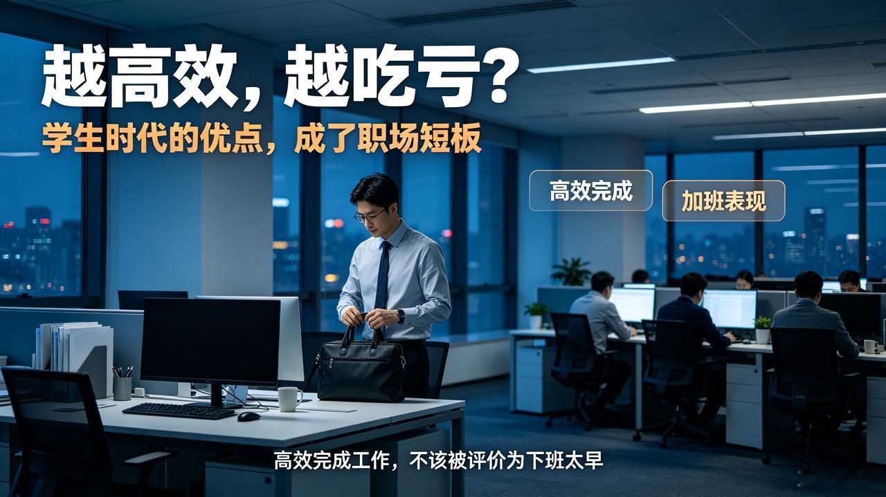越高效的人，在职场越容易吃亏
 
长大后才发现：学生时代最优秀的特质，成了职场最