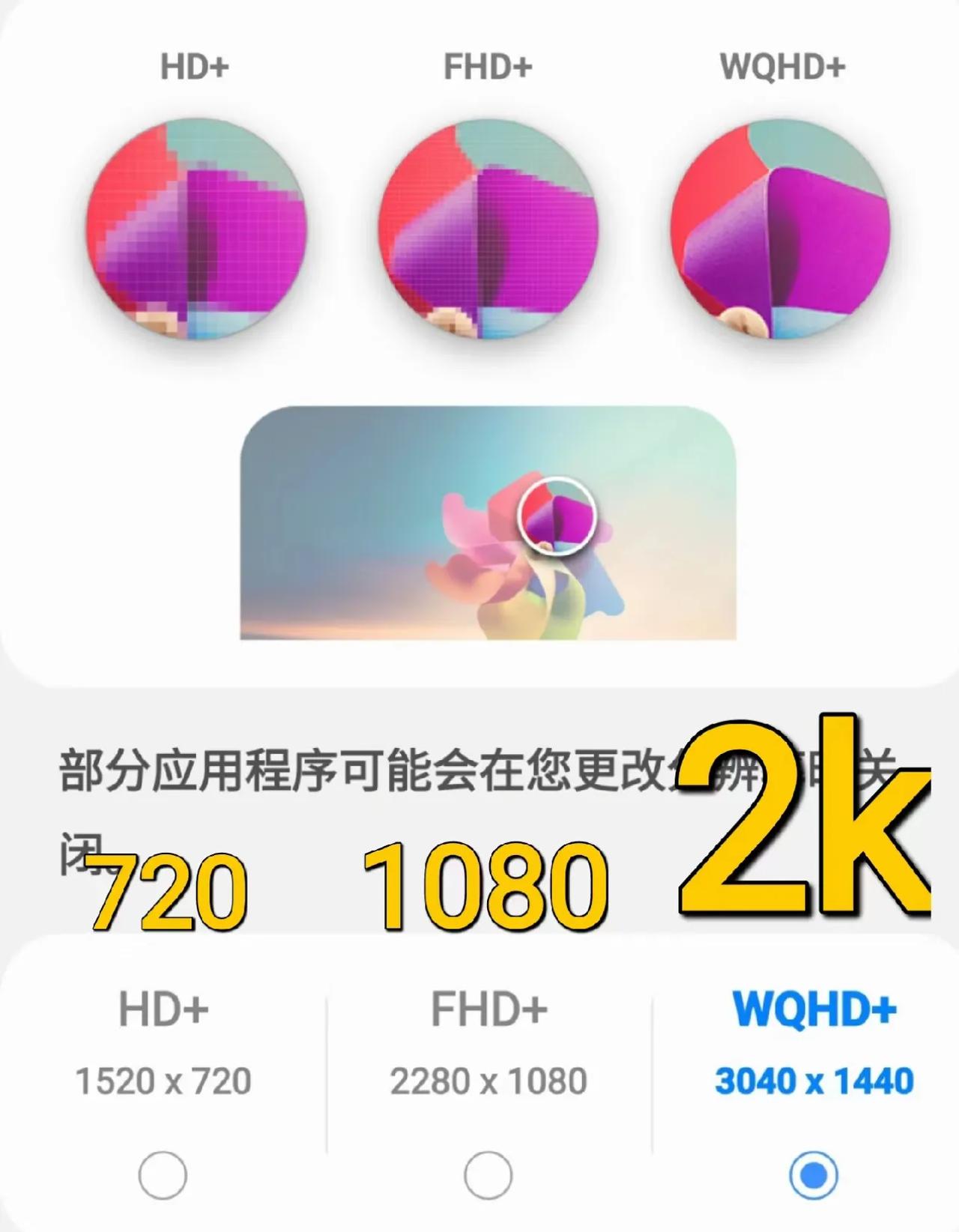 为什么旗舰机都会配2K屏？

三星的2K旗舰里有这么一张720P，1080P和2