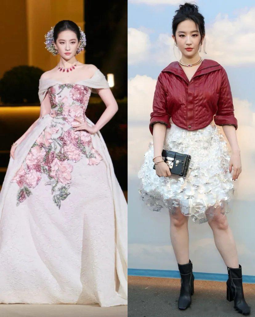 刘亦菲icon在国内和国外完全两种状态啊前几天国内Vogue红毯挺美的一到好莱坞