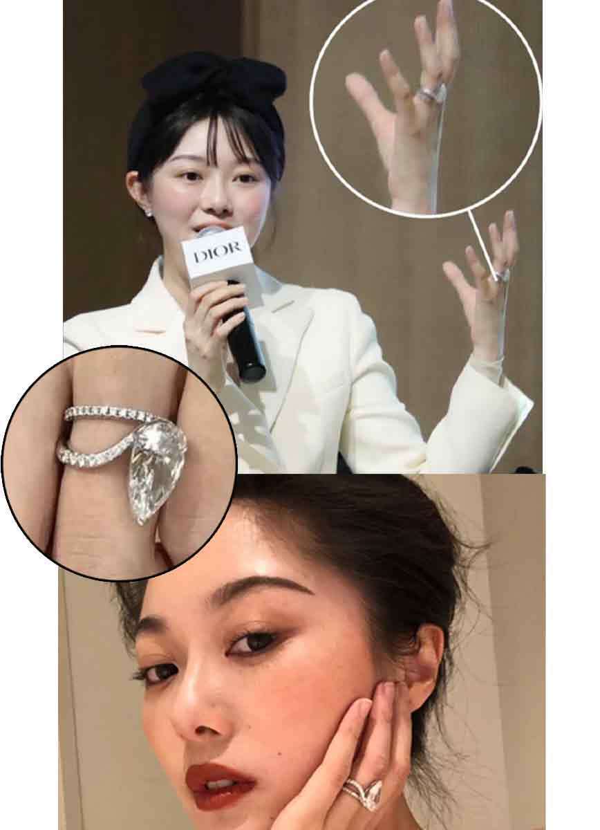 晚晚对这枚钻戒的爱，已经到了人尽皆知的地步了 ，从不离手 
