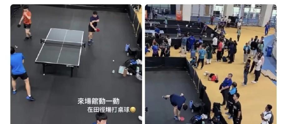 地胶凌晨六点铺完，国羽两点就进场踩场，队医蹲着摸边角，胶带一贴，心里有底了。
印