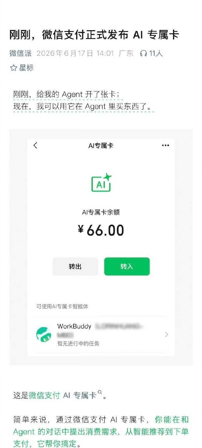 AI支付 支付宝微信都在测试AI支付 告别需本人确认的付款方式交给AI来做决定这