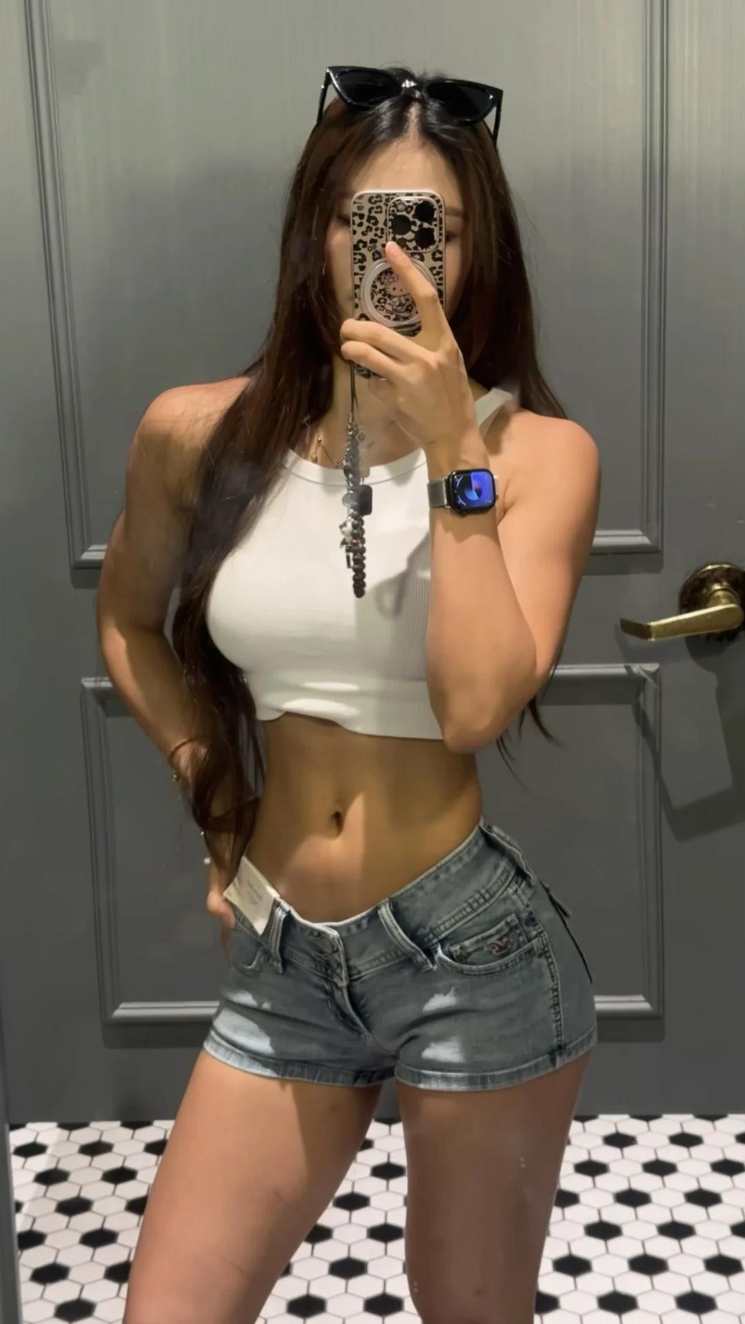 健身女不健身的时候