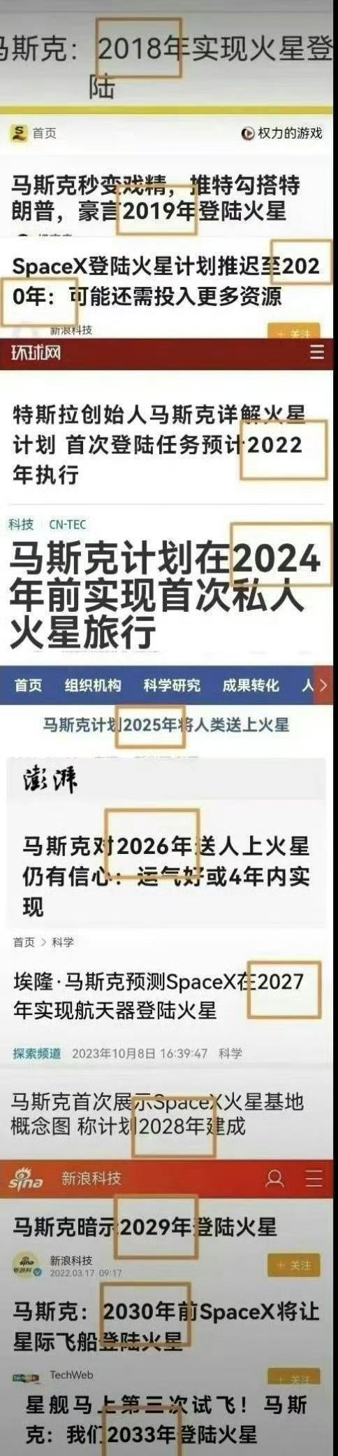马斯克透露SpaceX五大预言