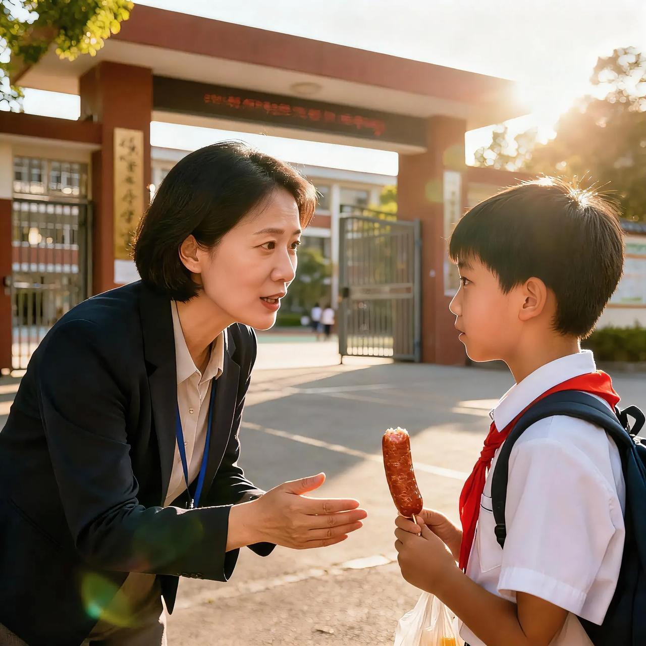 买根淀粉肠被拔钥匙？教育的温度不能少
 
卢梭说“教育即生长，生长就是目的”。山