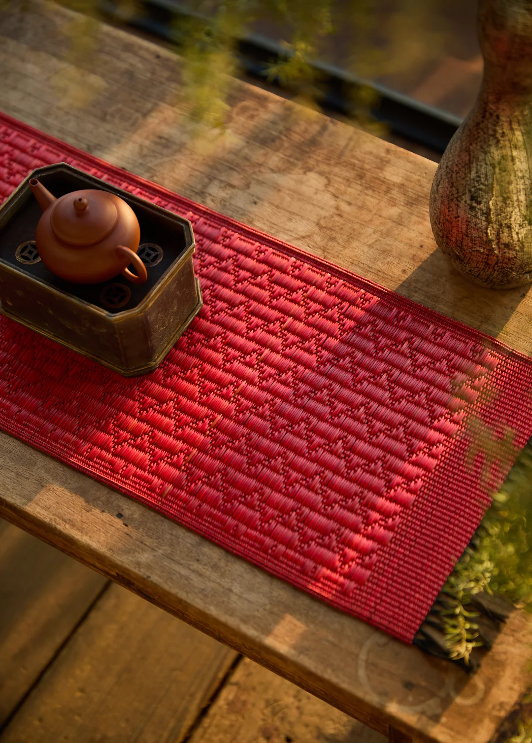 一抹东方红，打造宋式风雅茶席