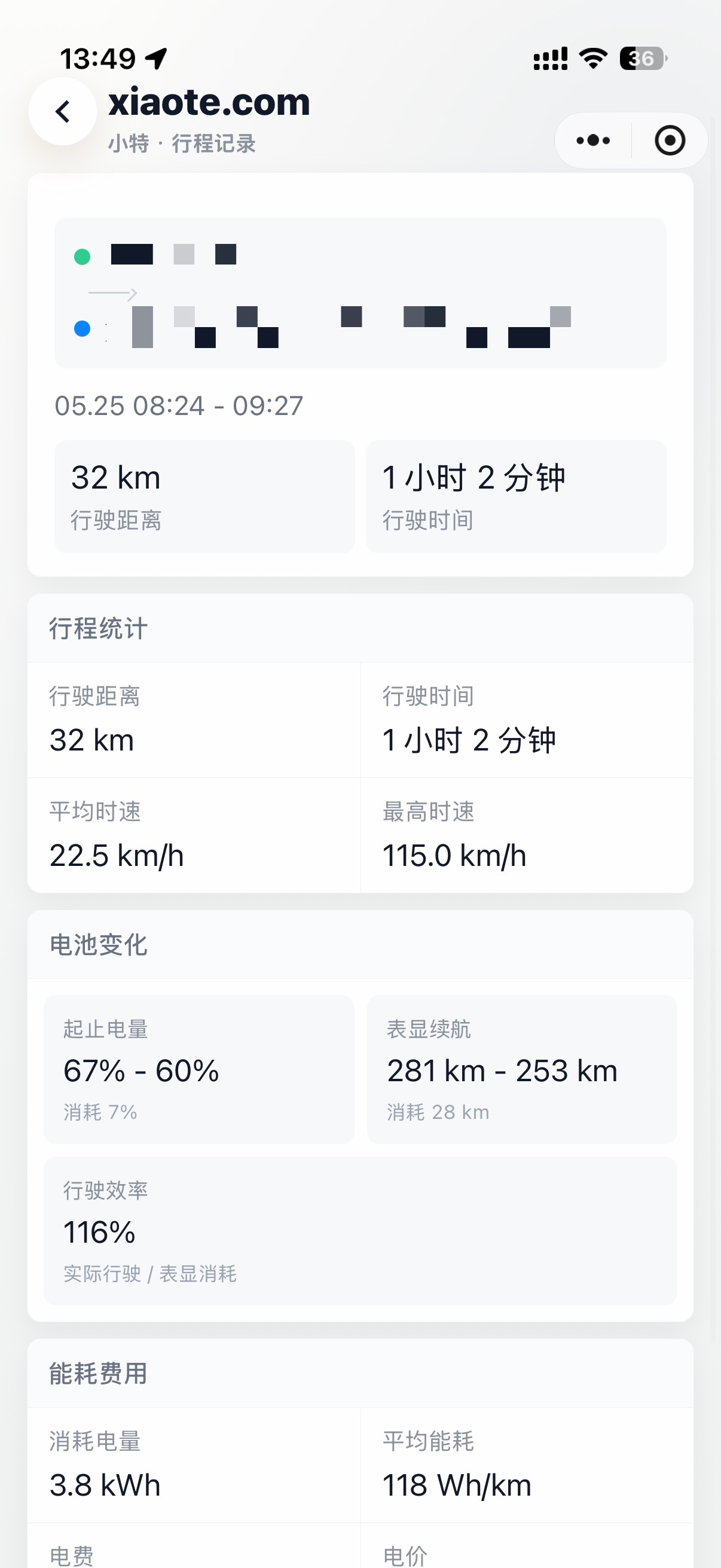阿特的这个能耗控制确实有点东西。日常的续航达成率经常过100%