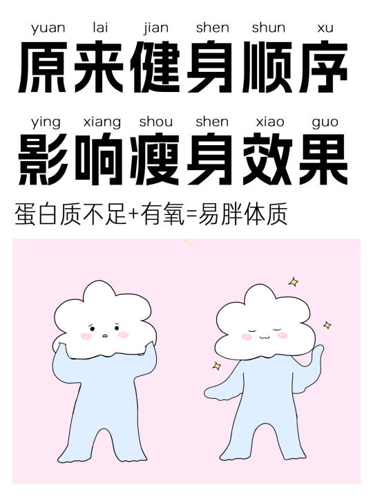 原来健身顺序影响瘦身效果