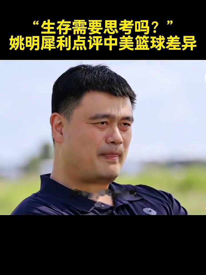 姚明犀利点评中美篮球差异："生存需要思考吗？"
但是我后来发现一个问题，就是那些