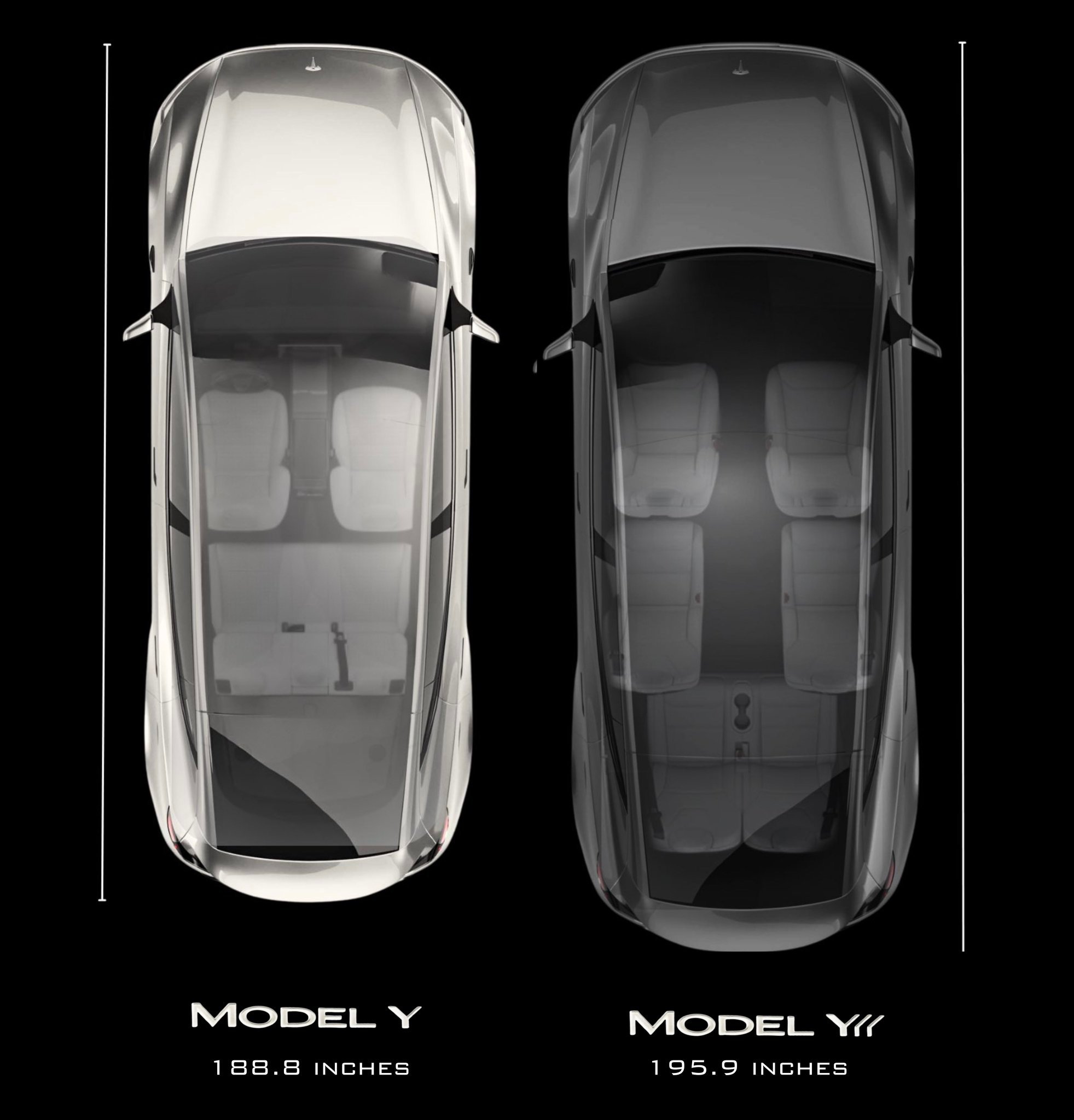 网友P的特斯拉Model Y L 6座布局过道能有这么宽？🤣 ​​​