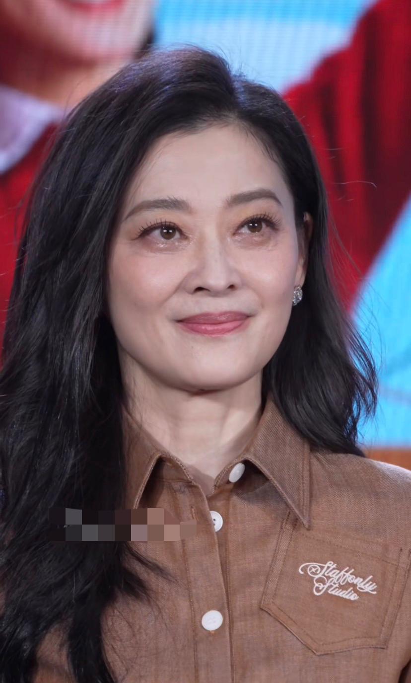 51岁的梅婷，虽然看起来有皱纹有眼袋，但是就是觉得美很舒服很迷人。给人一种优雅、