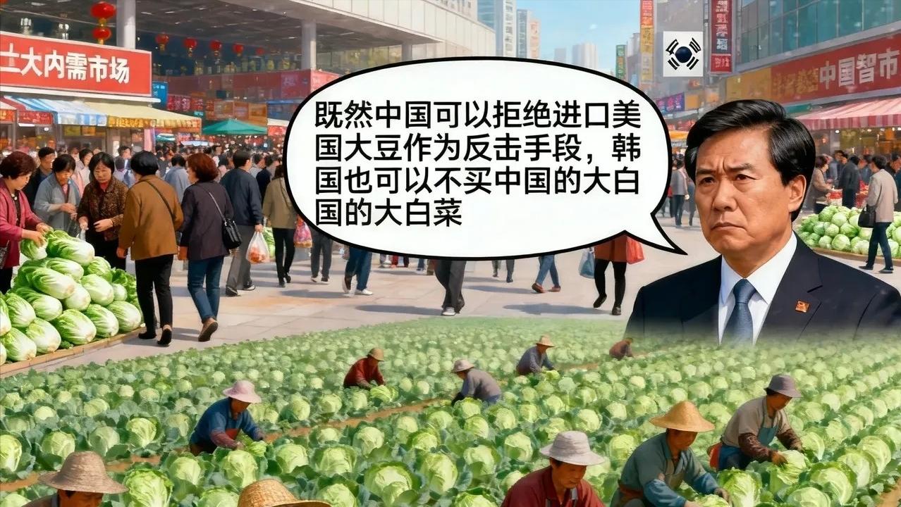 韩国某智库称：“既然中国可以拒绝进口美国大豆作为反击手段，韩国也可以不买中国的大