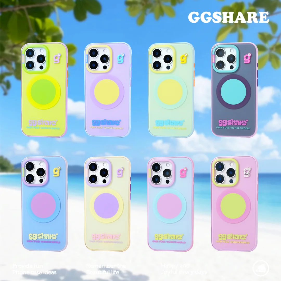 圆圆圈圈艺术撞色手机壳🌀磁吸超方便！