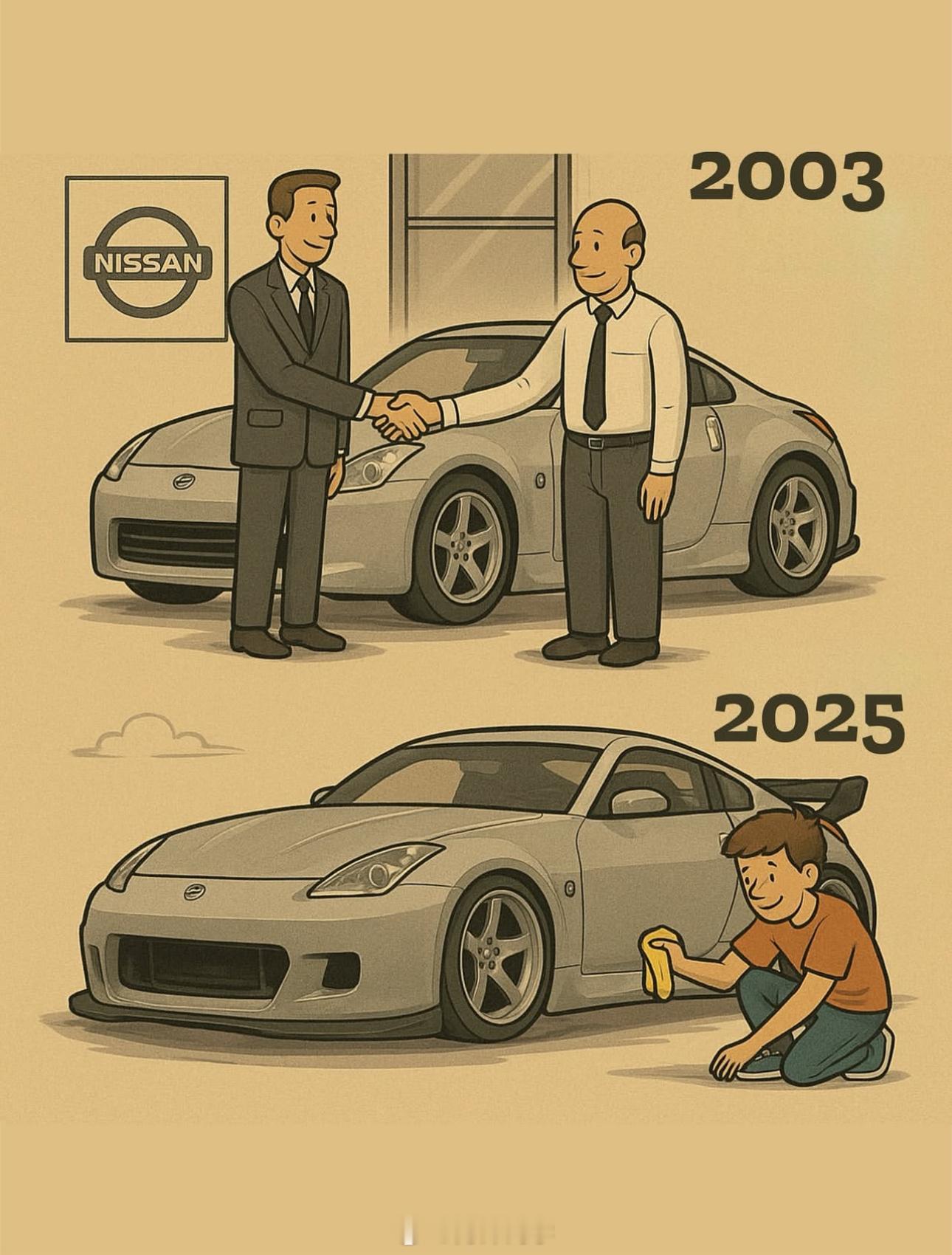 当你父亲2003买了一台日产350Z[doge] ​​​