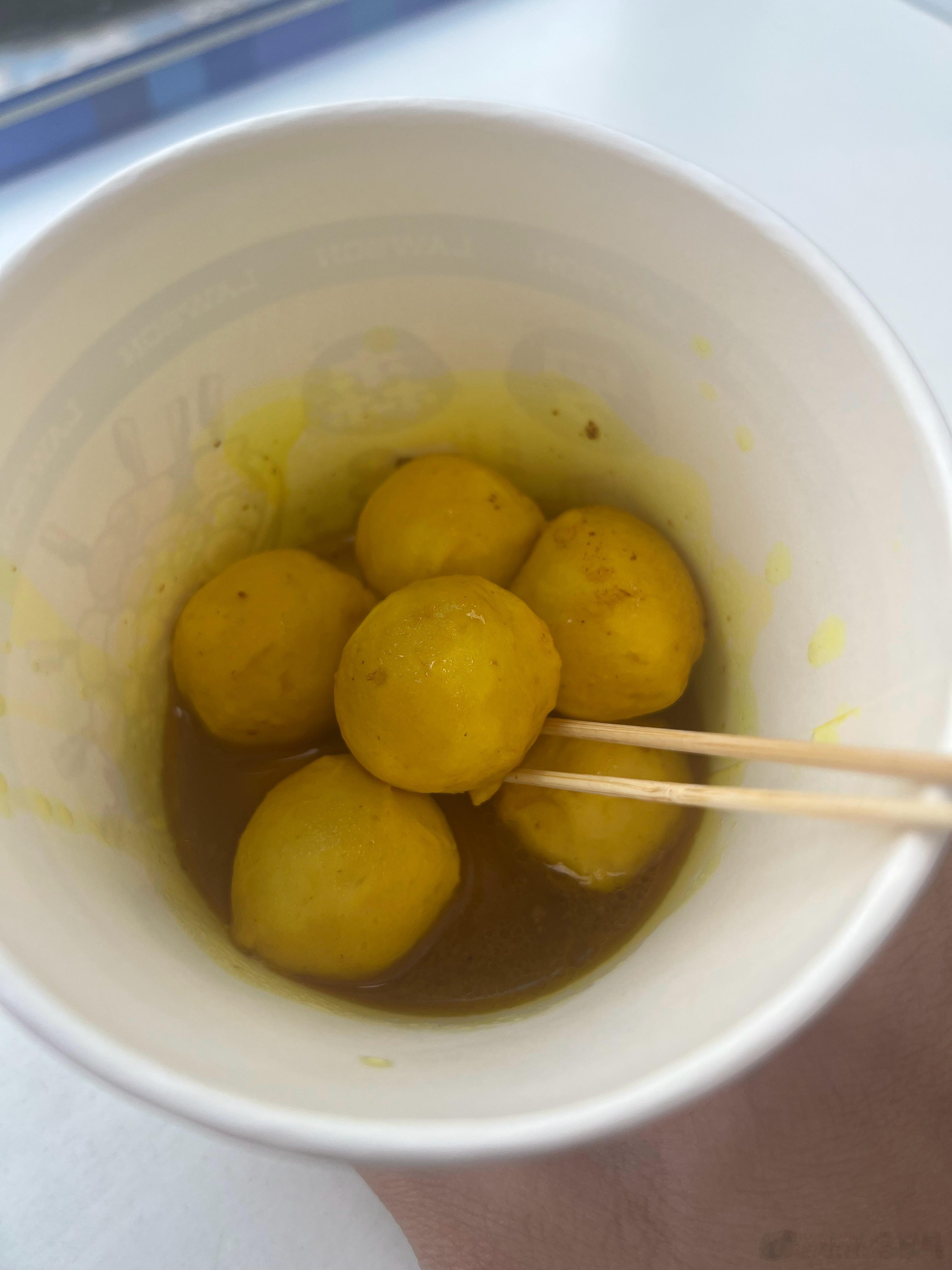 米米最近放学爱上吃这个咖喱鱼蛋[嘻嘻][嘻嘻]米米的成长记录母婴育儿[超话] ​