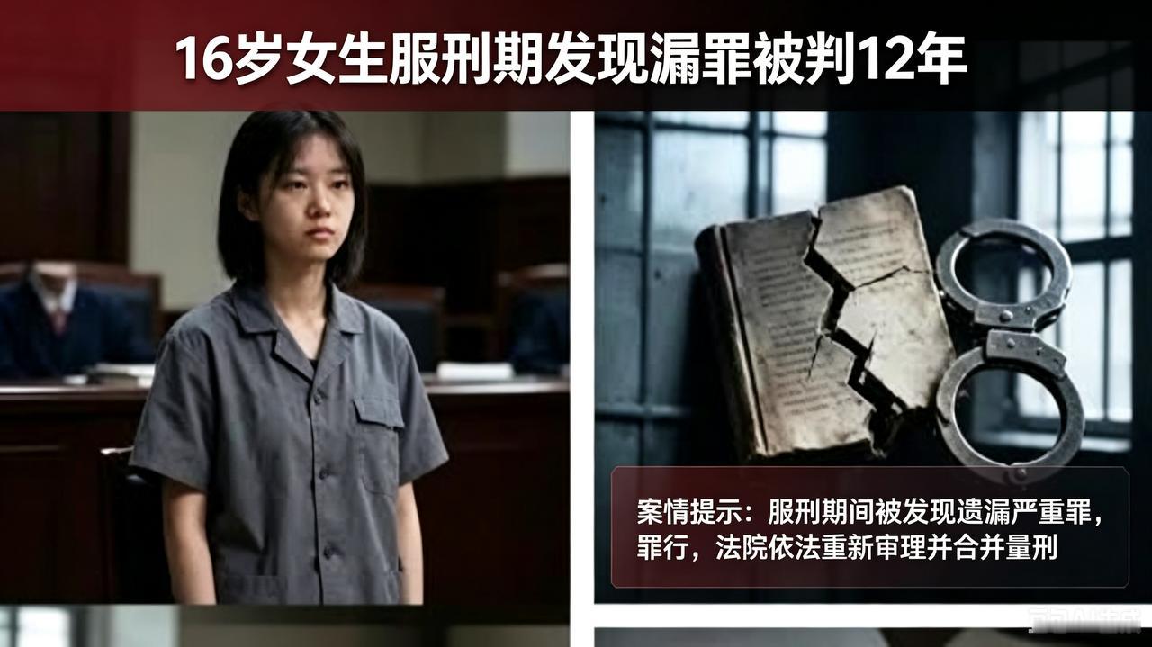 16岁女生服刑期发现漏罪被判12年

十六芳龄岂无知？
在校受教正当宜。
放荡无