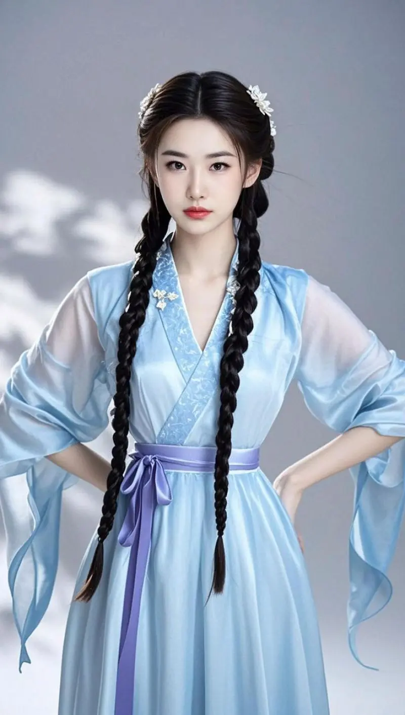 AI双辫古风照 随变ai随便玩