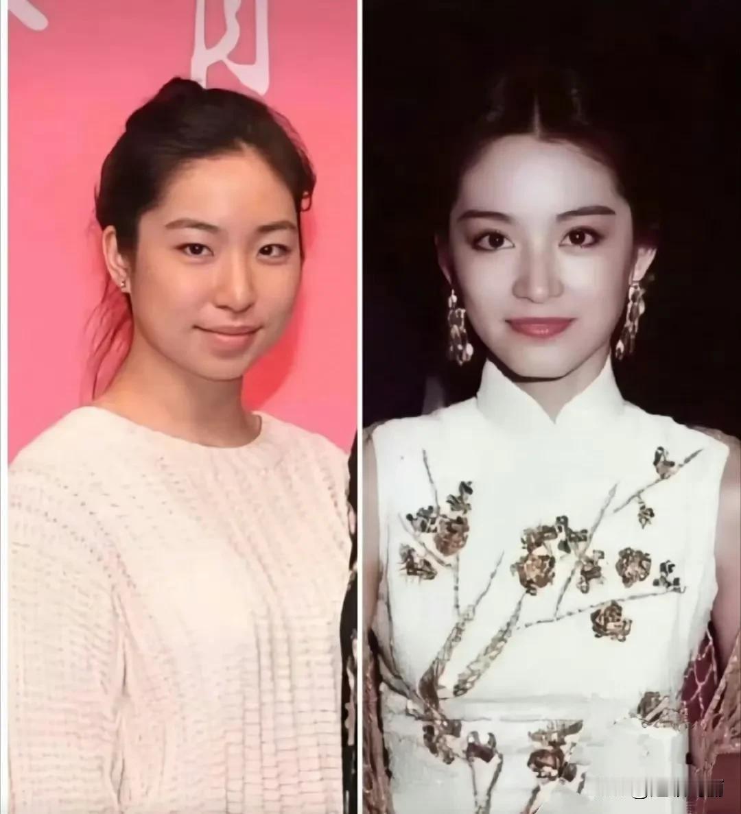 林青霞和女儿，基因遗传就是个大玄学 ​