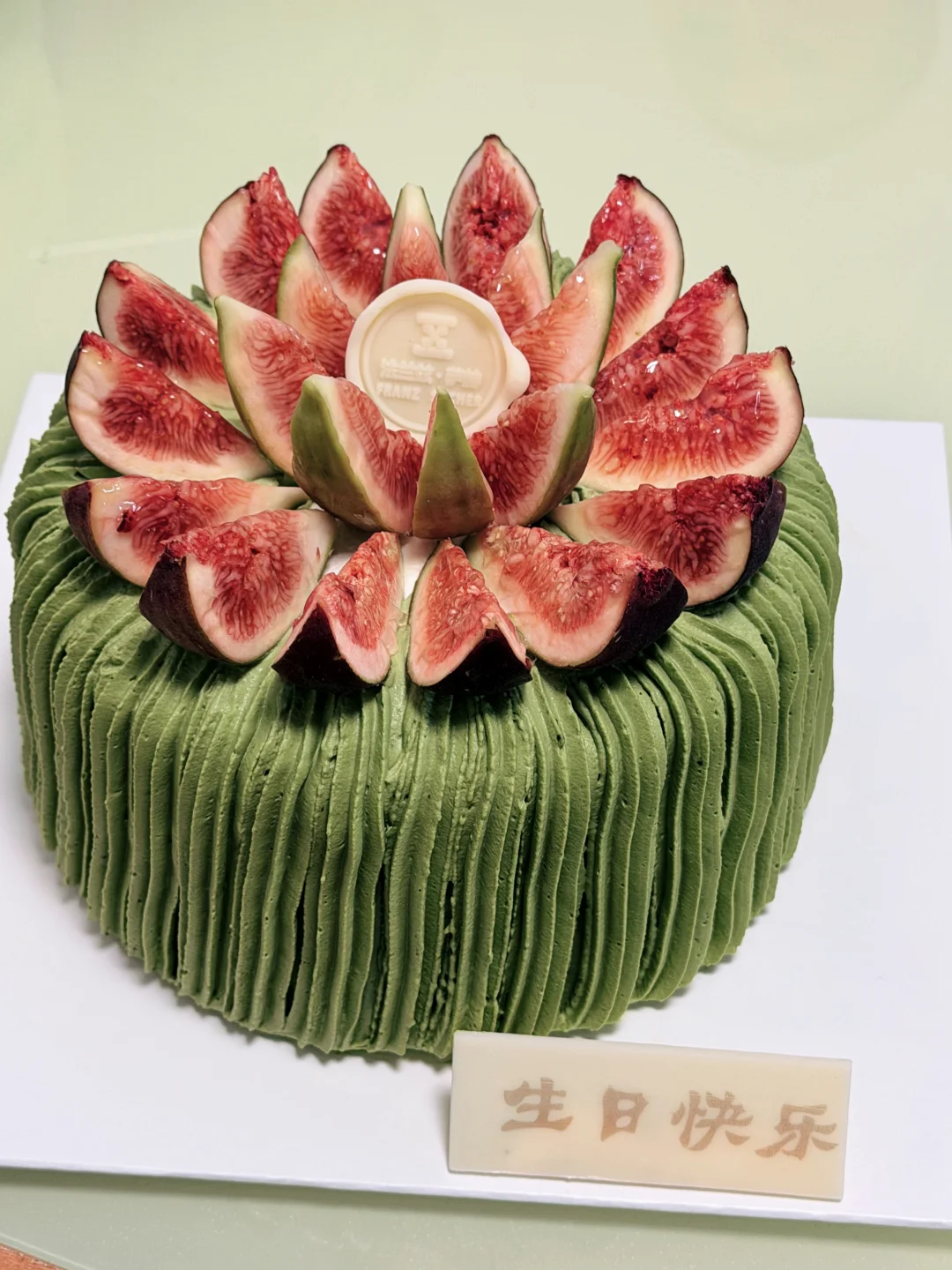 抹茶无花果蛋糕🍰到底是谁想出来的！