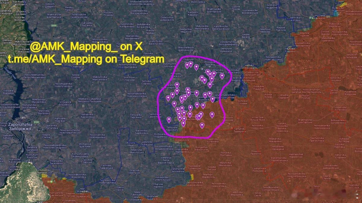 昨天，由于俄军最近推进，波克罗夫斯克镇社区（Pokrovs'ke Territo
