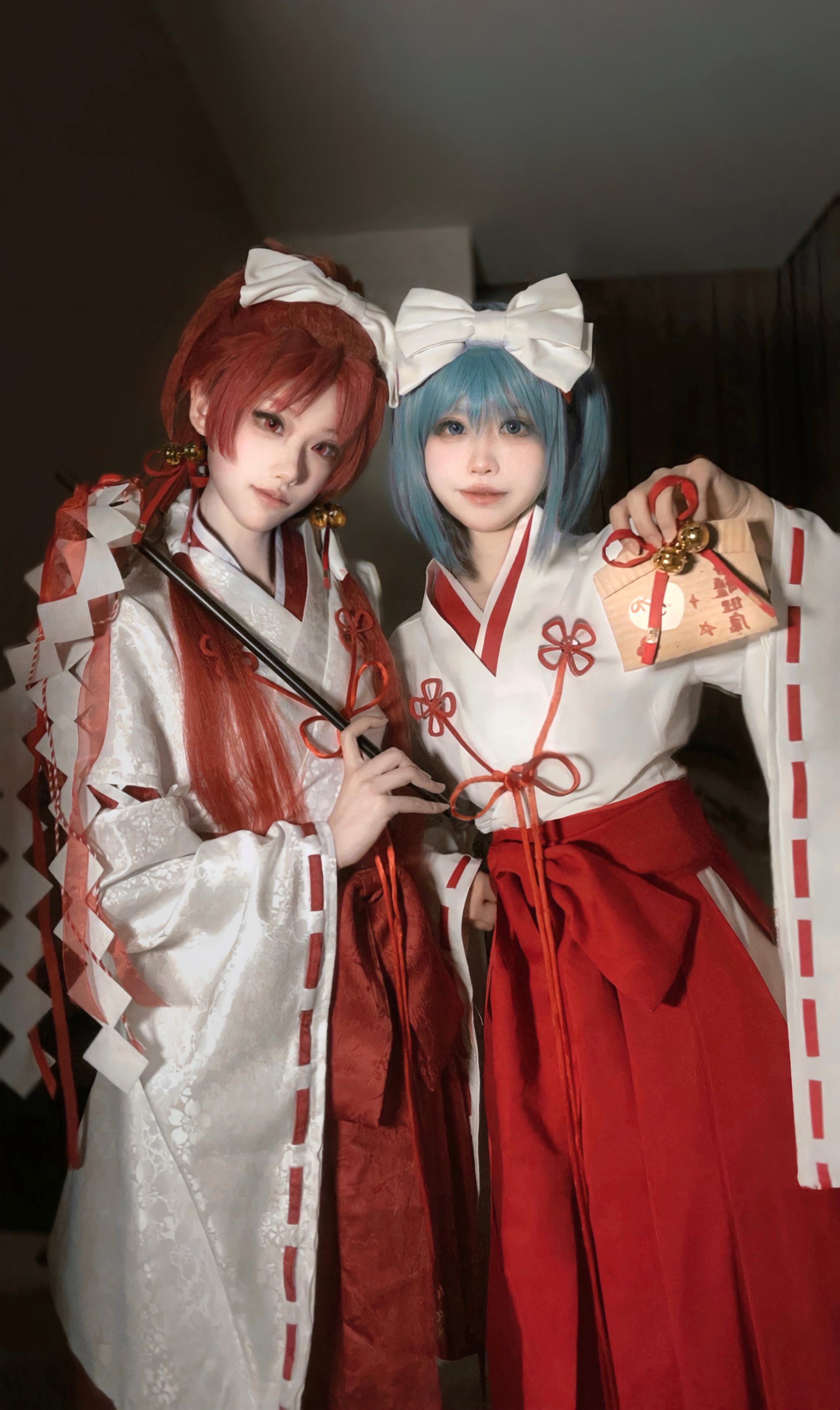 欢迎参拜杏沙耶神社～#cos##佐仓杏子##美树沙耶香##魔法少女小圆# ​​​