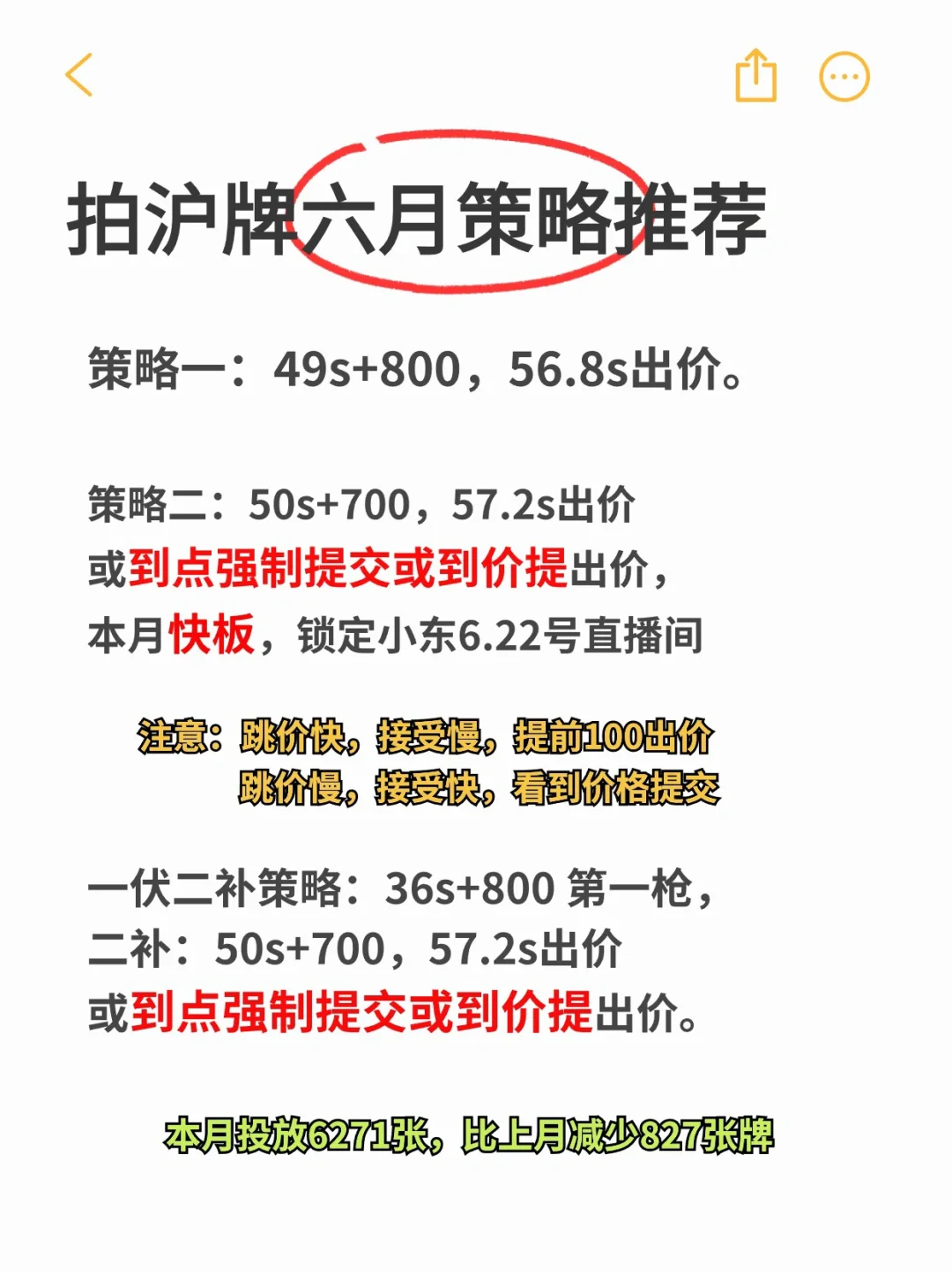 听劝‼️6月上海拍沪牌我建议…