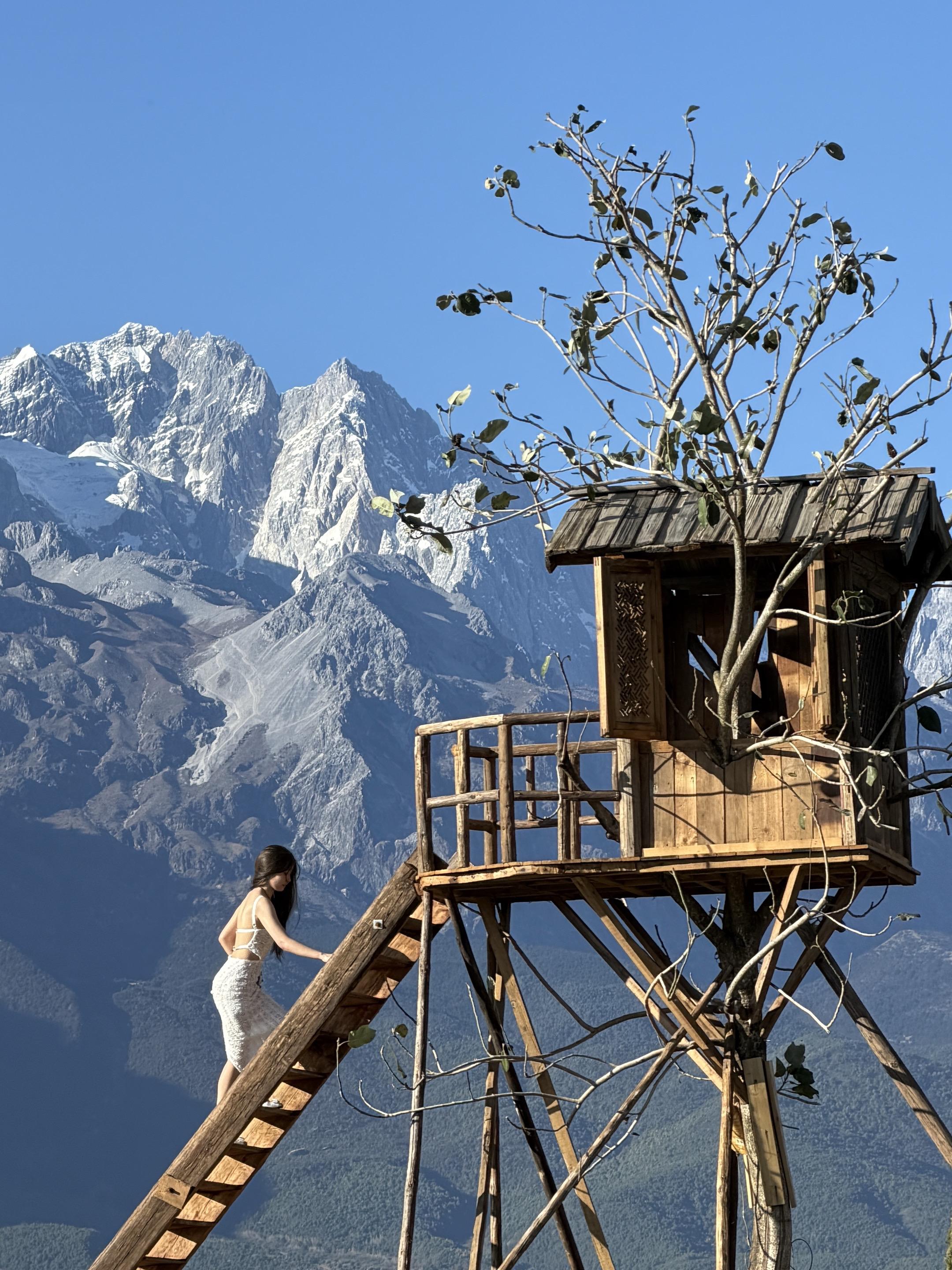 花30多 在丽江光膀子也可以拍的绝美照片