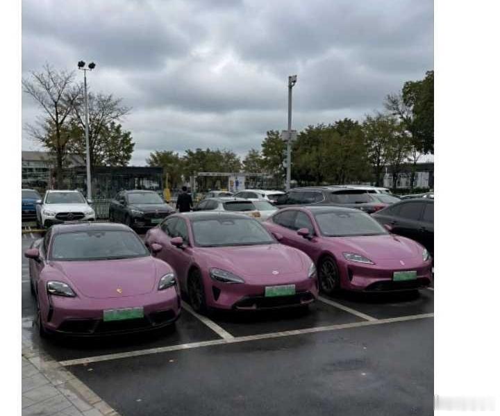 网友：这两边是故意停的吧，不然它多尴尬啊！