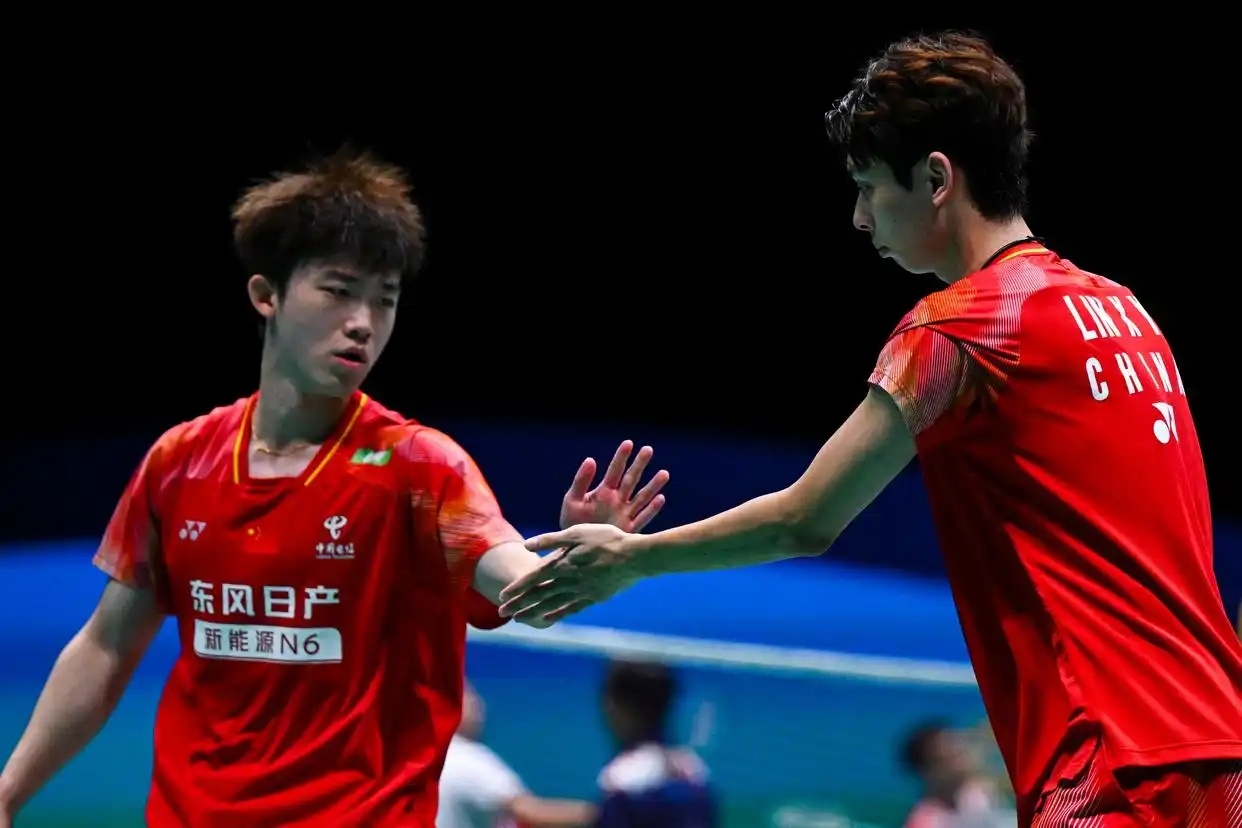 2026年法国羽毛球公开赛 胡珂源/林祥毅21-15, 23-21陈子睿/林煜杰