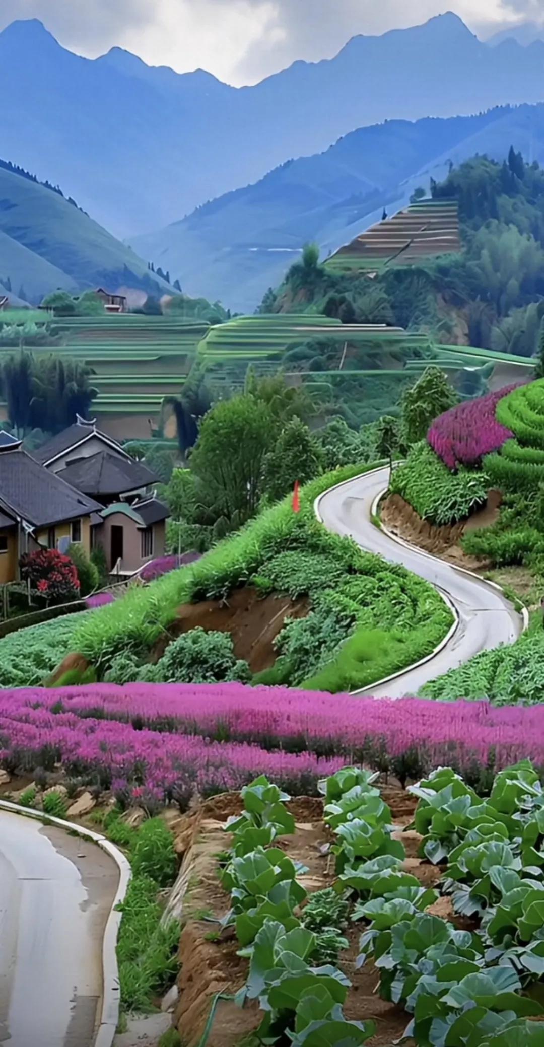 脸上有微笑，心中有阳光，眼里有风景，这就是我的乡村生活#风景# #最爱农村风景#