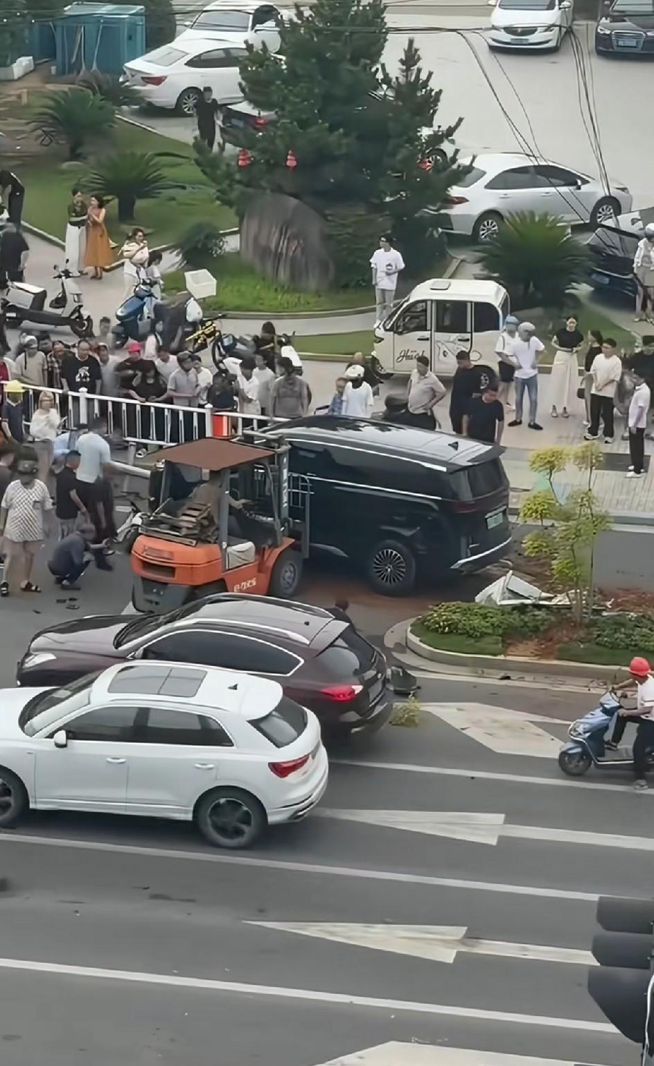 红灯没亮，

母子三人静候，

车却冲来碾过绿化带。

2026年6月20日下午