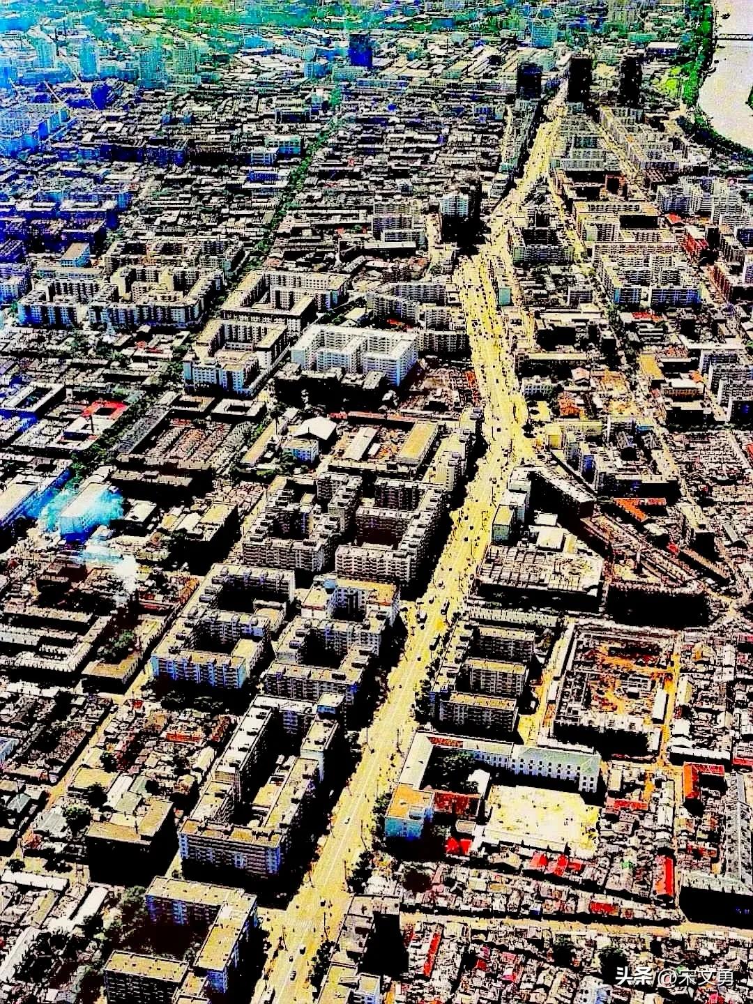 远方的家。中国民俗建筑部落道外区大新街区域。
