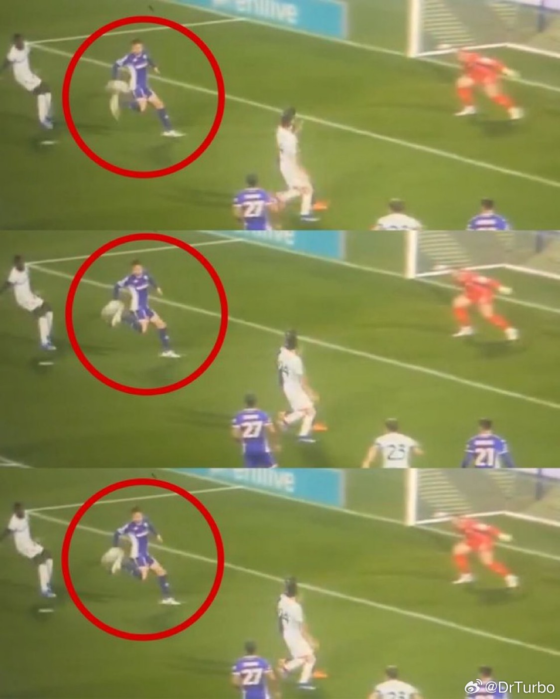 裁判本场也有吐槽的地方这个球VAR还是没有启动…意甲热点现场