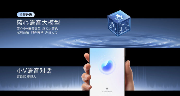 全新的蓝心小V讲话逻辑和音色听上去更像真人了2025vivo开发者大会 ​​​​