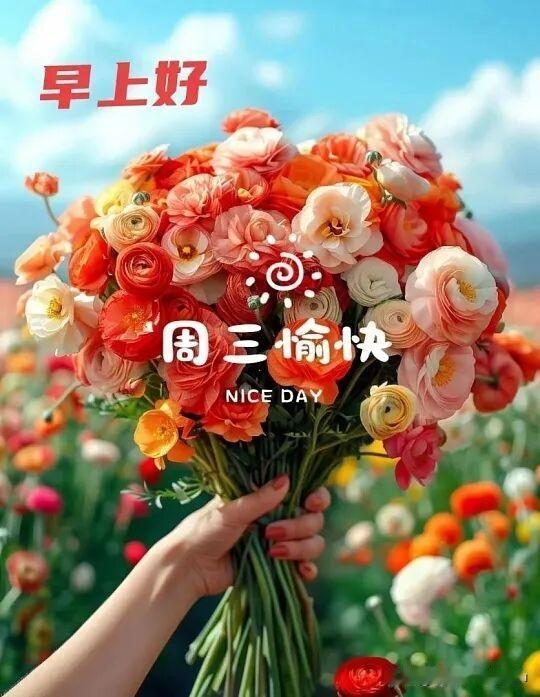 🌸 周三快乐，花海中遇见美好！🌸