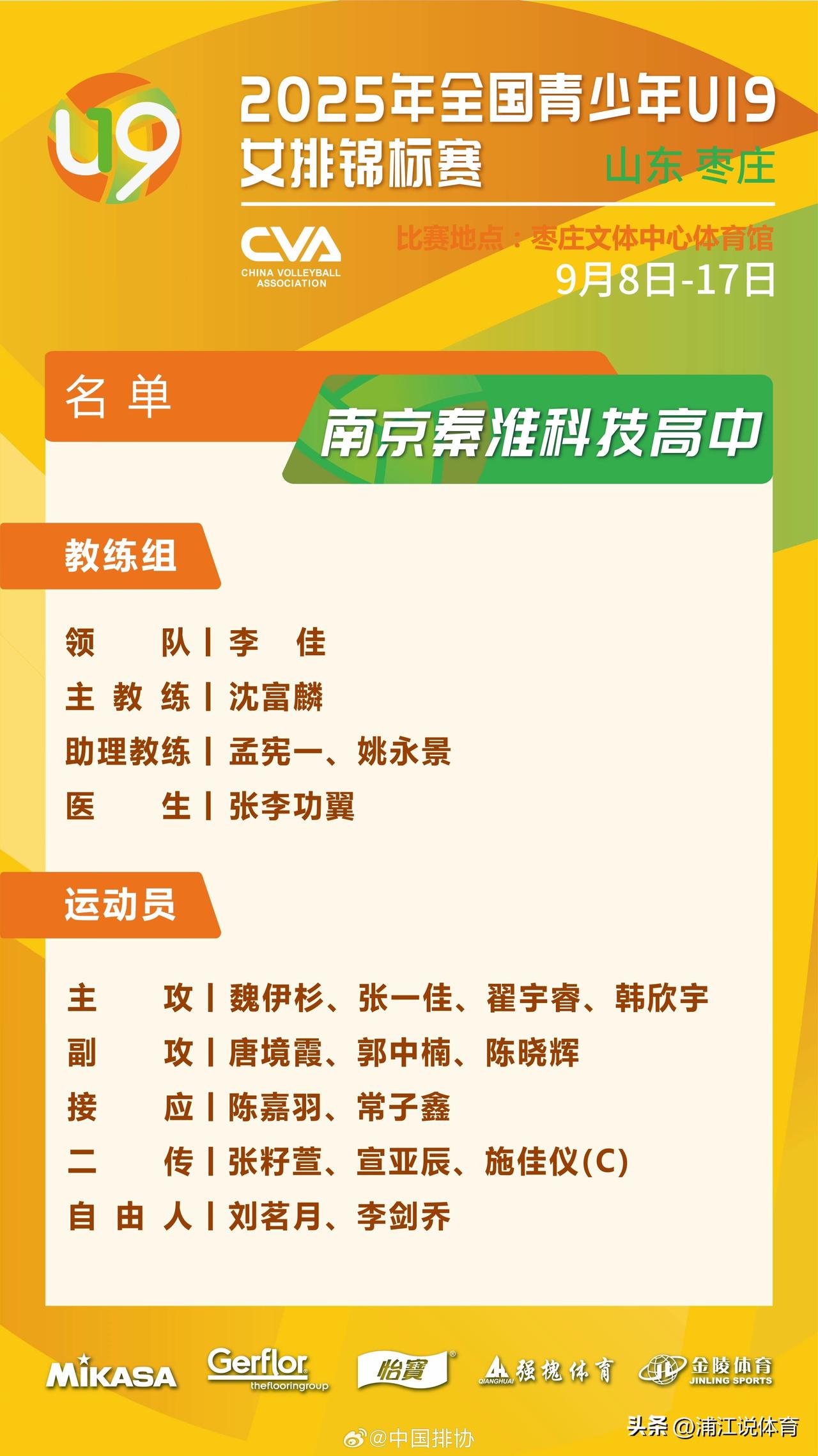张籽萱“降维打击”出战U19女排全锦赛，球迷：刚考研完毕又参加“小升初”。在山东