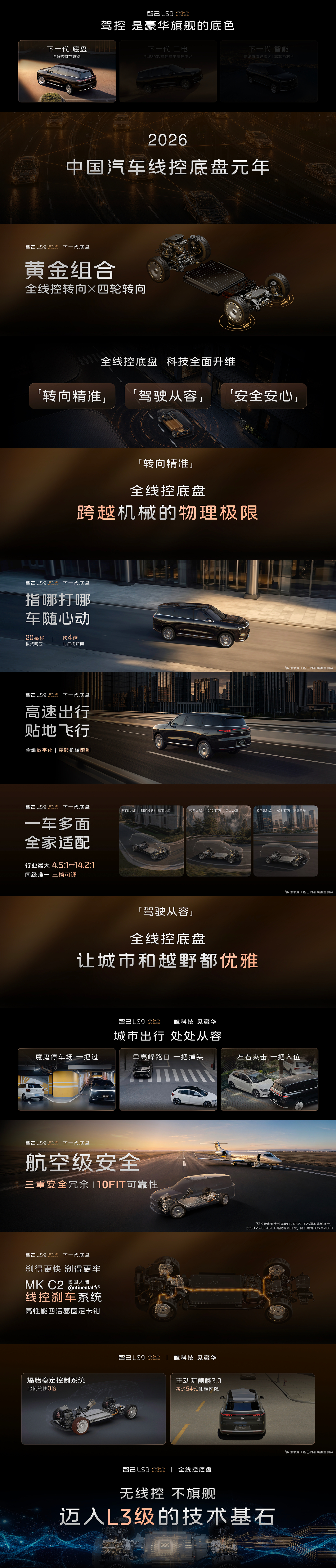 智己LS9：旗舰气场，奢享全域车长5279mm，轴距3160mm，磅礴体量勾勒不