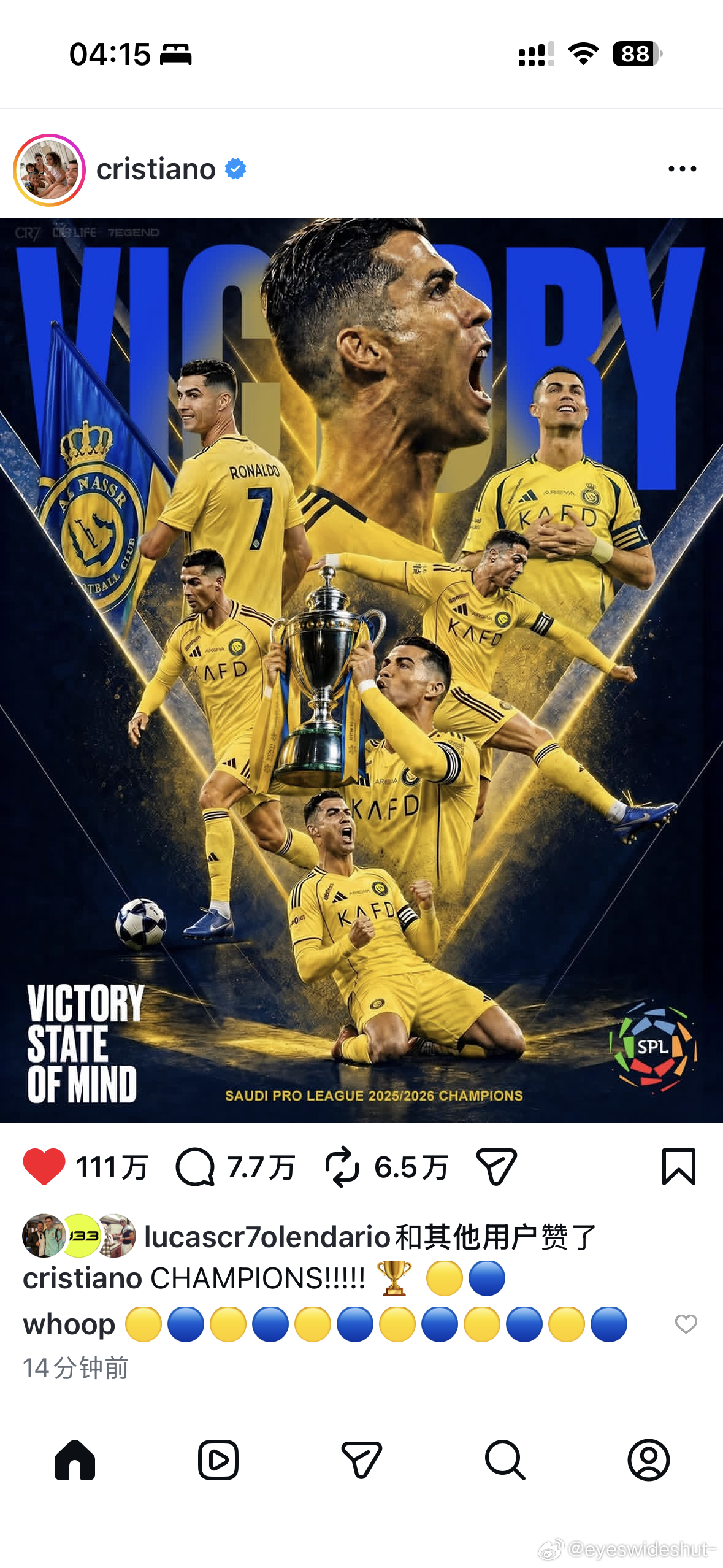 C罗 CHAMPIONS🏆 