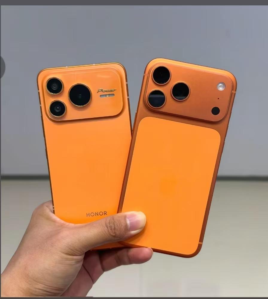 荣耀手机在国外惹麻烦了，因为他的外形酷似苹果17promax，而且被国外知名科技