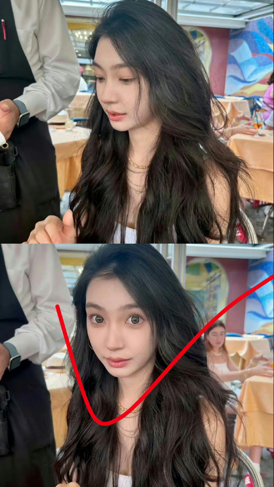 一个Angelababy倒下了，下一个baby就来了，正脸太像了啊，看来易梦玲没